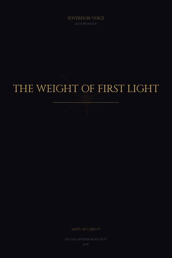 THE WEIGHT OF FIRST LIGHT